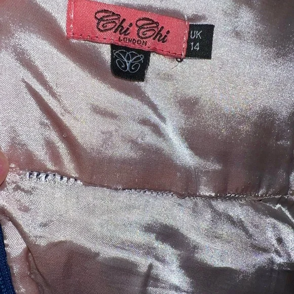 Chi Chi London Navy Blue Cutout Midi Dress - Picture 5 of 7